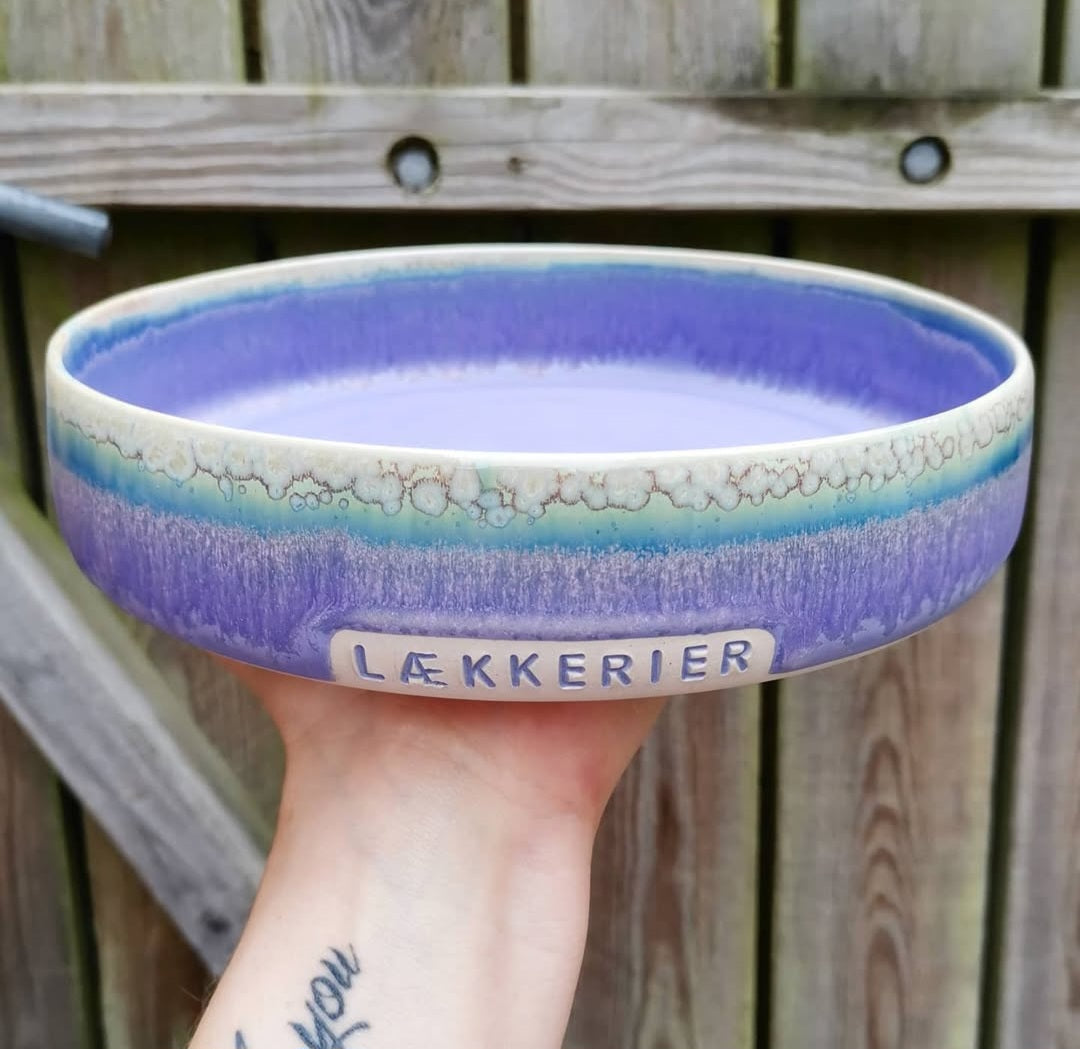 Slikskål 22-23 cm med valgfri tekst