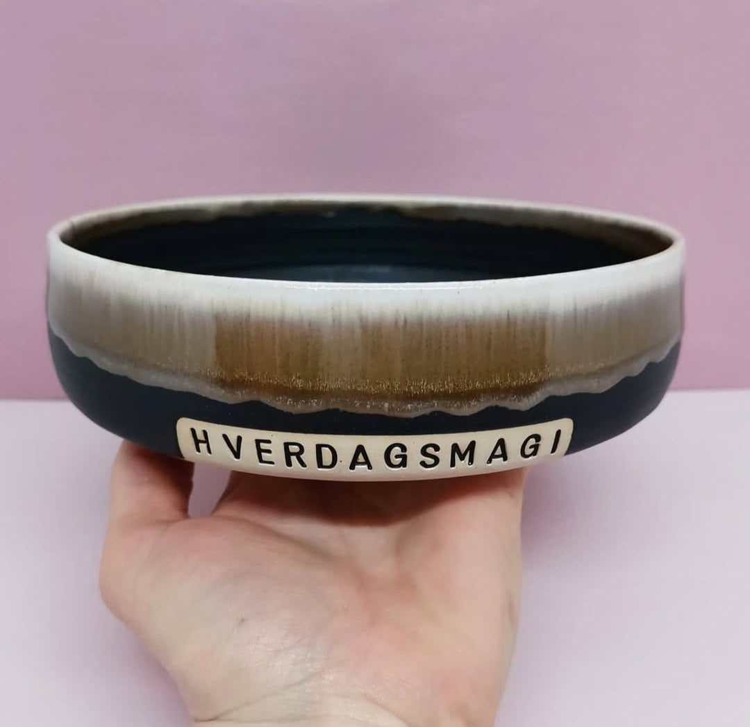 Slikskål 20-21 cm med valgfri tekst