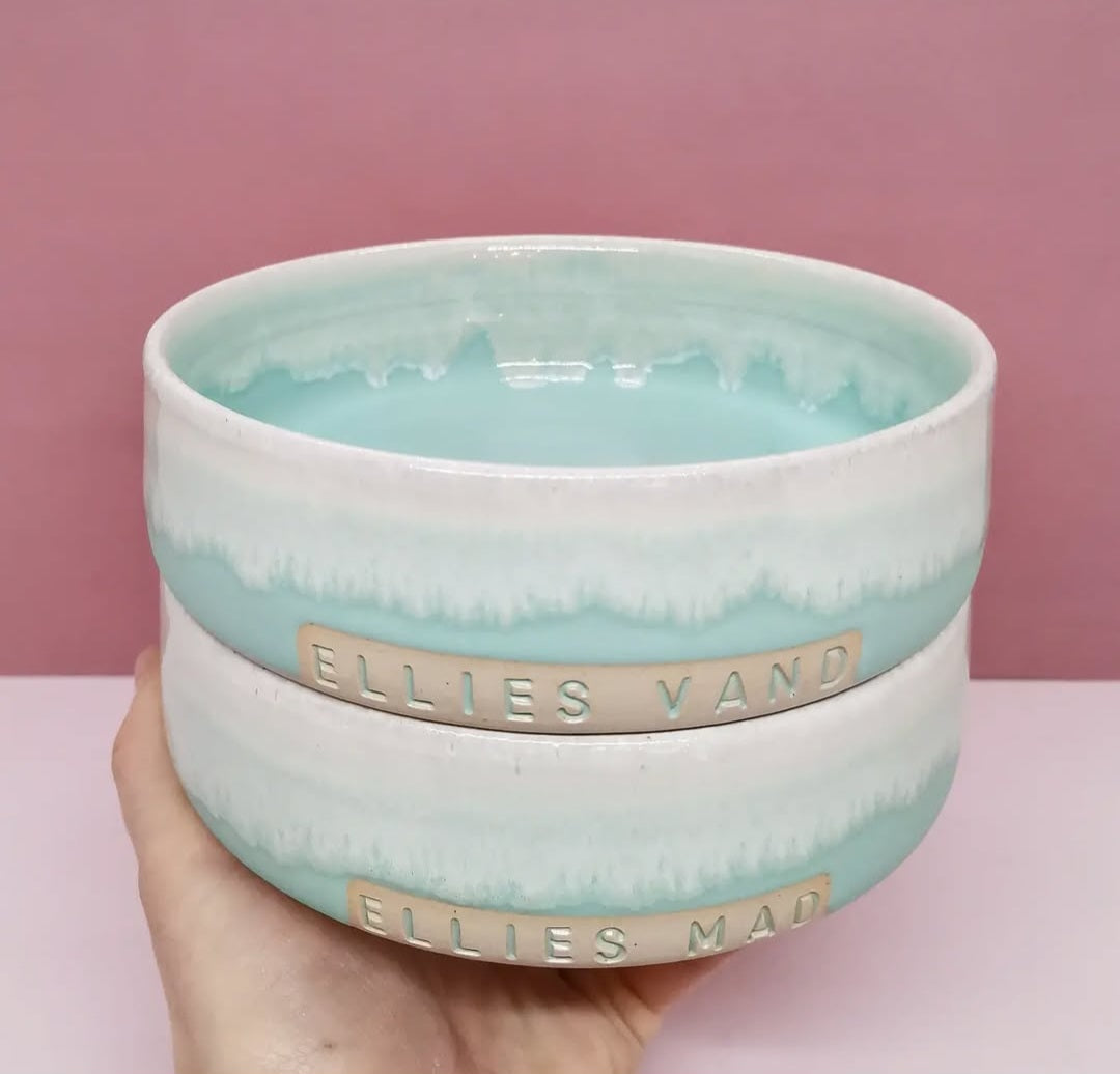 Slikskål 14 cm med valgfri tekst